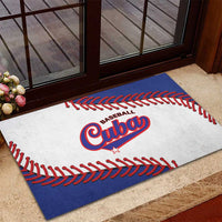 Custom Baseball Cuba 2025 Rubber Doormat Cuba Powerhouse of Baseball