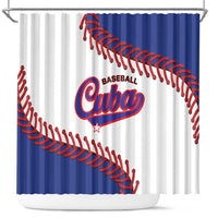 Custom Baseball Cuba 2025 Shower Curtain Cuba Powerhouse of Baseball