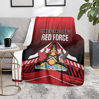 Custom Cricket Trinidad and Tobago Red Force Blanket Go Champion