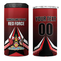 Custom Cricket Trinidad and Tobago Red Force 4 in 1 Can Cooler Tumbler Go Champion