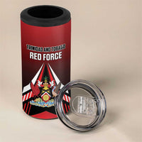 Custom Cricket Trinidad and Tobago Red Force 4 in 1 Can Cooler Tumbler Go Champion