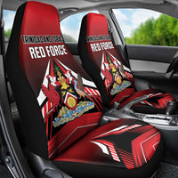 Custom Cricket Trinidad and Tobago Red Force Car Seat Cover Go Champion