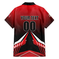 Custom Cricket Trinidad and Tobago Red Force Hawaiian Shirt Go Champion
