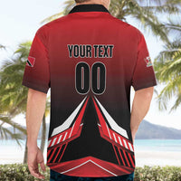 Custom Cricket Trinidad and Tobago Red Force Hawaiian Shirt Go Champion