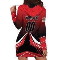 Custom Cricket Trinidad and Tobago Red Force Hoodie Dress Go Champion