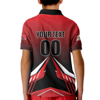 Custom Cricket Trinidad and Tobago Red Force Kid Polo Shirt Go Champion