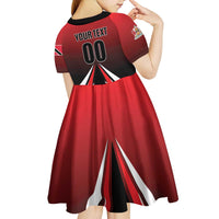 Custom Cricket Trinidad and Tobago Red Force Kid Short Sleeve Dress Go Champion