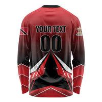 Custom Cricket Trinidad and Tobago Red Force Long Sleeve Shirt Go Champion