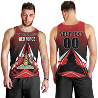 Custom Cricket Trinidad and Tobago Red Force Men Tank Top Go Champion