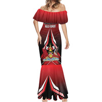 Custom Cricket Trinidad and Tobago Red Force Mermaid Dress Go Champion