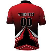 Custom Cricket Trinidad and Tobago Red Force Polo Shirt Go Champion