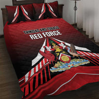 Custom Cricket Trinidad and Tobago Red Force Quilt Bed Set Go Champion