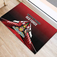 Custom Cricket Trinidad and Tobago Red Force Rubber Doormat Go Champion