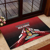 Custom Cricket Trinidad and Tobago Red Force Rubber Doormat Go Champion