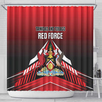 Custom Cricket Trinidad and Tobago Red Force Shower Curtain Go Champion