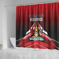 Custom Cricket Trinidad and Tobago Red Force Shower Curtain Go Champion