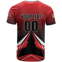 Custom Cricket Trinidad and Tobago Red Force T Shirt Go Champion