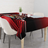 Custom Cricket Trinidad and Tobago Red Force Tablecloth Go Champion