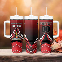 Custom Cricket Trinidad and Tobago Red Force Tumbler With Handle Go Champion
