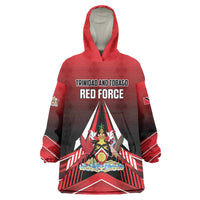 Custom Cricket Trinidad and Tobago Red Force Wearable Blanket Hoodie Go Champion