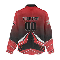 Custom Cricket Trinidad and Tobago Red Force Women Casual Shirt Go Champion