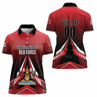 Custom Cricket Trinidad and Tobago Red Force Women Polo Shirt Go Champion