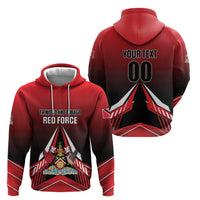Custom Cricket Trinidad and Tobago Red Force Zip Hoodie Go Champion