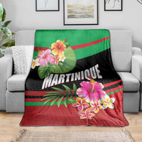 Personalized Martinique Tropical Flower Blanket Matinik Beautiful Island