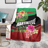 Personalized Martinique Tropical Flower Blanket Matinik Beautiful Island