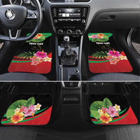 Personalized Martinique Tropical Flower Car Mats Matinik Beautiful Island