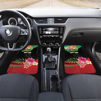 Personalized Martinique Tropical Flower Car Mats Matinik Beautiful Island