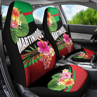 Personalized Martinique Tropical Flower Car Seat Cover Matinik Beautiful Island