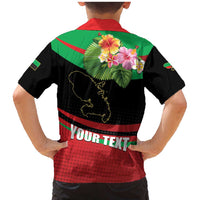 Personalized Martinique Tropical Flower Family Matching Mermaid Dress and Hawaiian Shirt Matinik Beautiful Island
