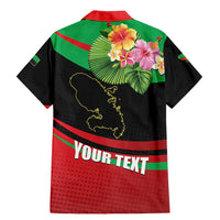 Personalized Martinique Tropical Flower Family Matching Mermaid Dress and Hawaiian Shirt Matinik Beautiful Island