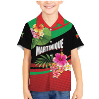 Personalized Martinique Tropical Flower Family Matching Mermaid Dress and Hawaiian Shirt Matinik Beautiful Island