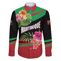 Personalized Martinique Tropical Flower Family Matching Puletasi and Hawaiian Shirt Matinik Beautiful Island