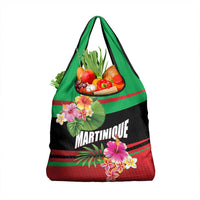 Personalized Martinique Tropical Flower Grocery Bag Matinik Beautiful Island