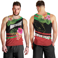 Personalized Martinique Tropical Flower Men Tank Top Matinik Beautiful Island