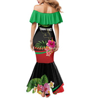 Personalized Martinique Tropical Flower Mermaid Dress Matinik Beautiful Island