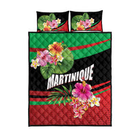 Personalized Martinique Tropical Flower Quilt Bed Set Matinik Beautiful Island