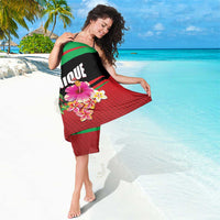 Personalized Martinique Tropical Flower Sarong Matinik Beautiful Island