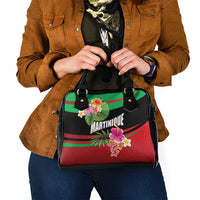 Personalized Martinique Tropical Flower Shoulder Handbag Matinik Beautiful Island