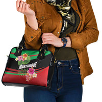 Personalized Martinique Tropical Flower Shoulder Handbag Matinik Beautiful Island