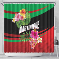 Personalized Martinique Tropical Flower Shower Curtain Matinik Beautiful Island