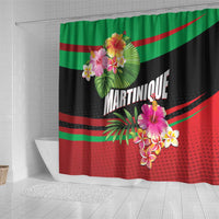 Personalized Martinique Tropical Flower Shower Curtain Matinik Beautiful Island