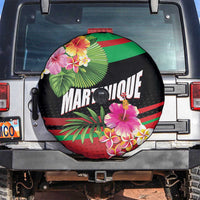 Personalized Martinique Tropical Flower Spare Tire Cover Matinik Beautiful Island