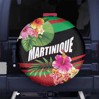 Personalized Martinique Tropical Flower Spare Tire Cover Matinik Beautiful Island