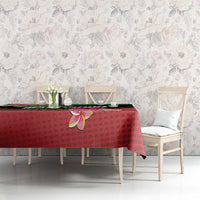 Personalized Martinique Tropical Flower Tablecloth Matinik Beautiful Island