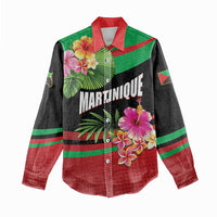 Personalized Martinique Tropical Flower Women Casual Shirt Matinik Beautiful Island