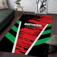 Custom Football Martinique Area Rug Les Matinino Go Champion